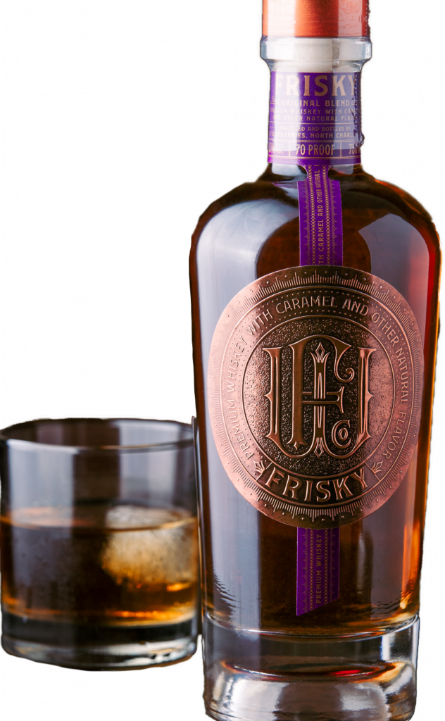 Frisky Premium Carmel Whiskey Product Shot